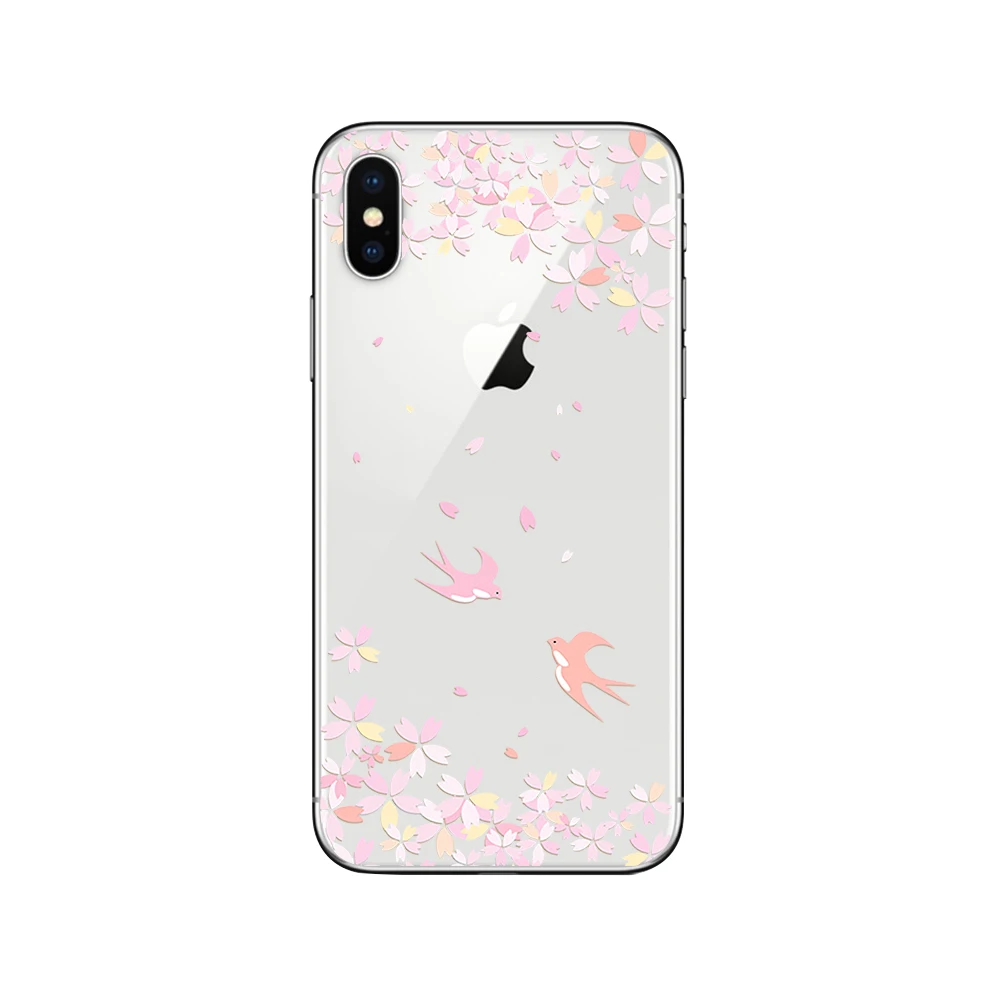 Чехлы для телефонов ciciber Cherry Blossom Tree для iphone 11 Pro XR XS MAX X, мягкий чехол из ТПУ для iphone 7, 8, 6, 6S Plus, 5S, SE, чехол - Цвет: Patterned 5