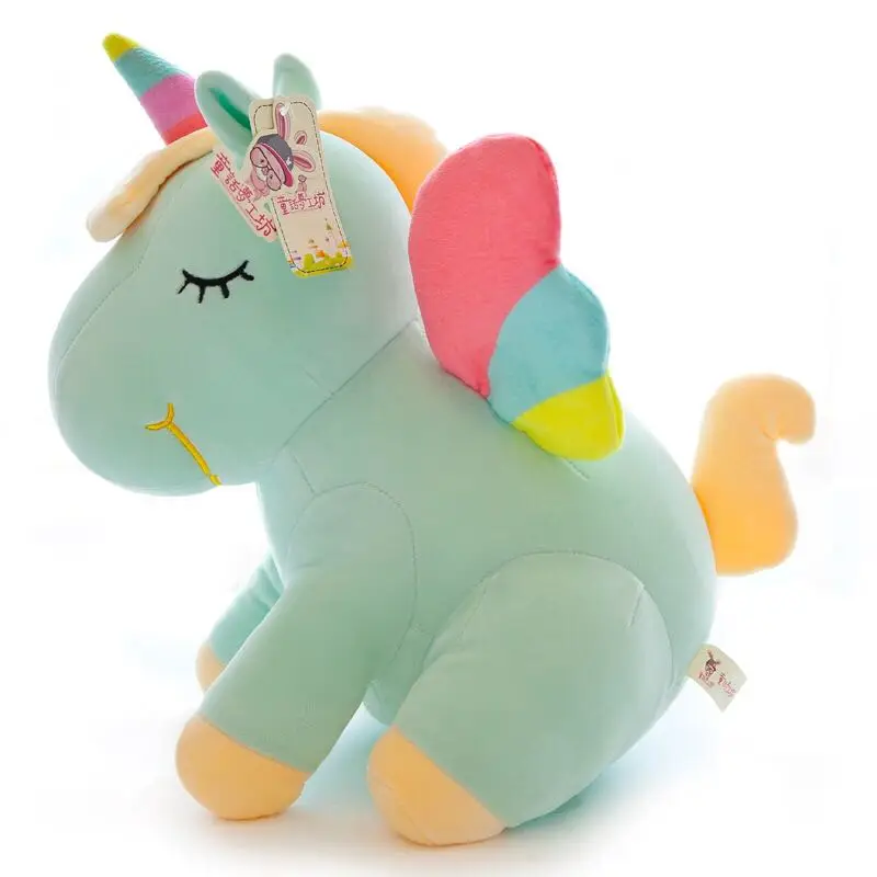 30 см милые Rainbow Unicorn Плюшевые игрушки прекрасный единорог чучело лошади игрушки куклы детские игрушки ребенка обниматься игрушки подарки