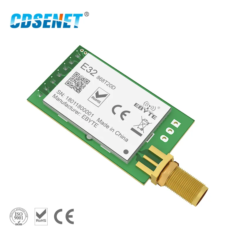 1 шт. 868 МГц LoRa SX1276 rf передатчик приемник беспроводной rf модуль CDSENET E32-868T20D UART Long Range 868 МГц rf трансивер - изображение