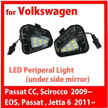 

SD MOTOR for VW Passat CC Scirocco 2009 Jetta Mk6 EOS 2011 LED Peripheral Under side Mirror Light