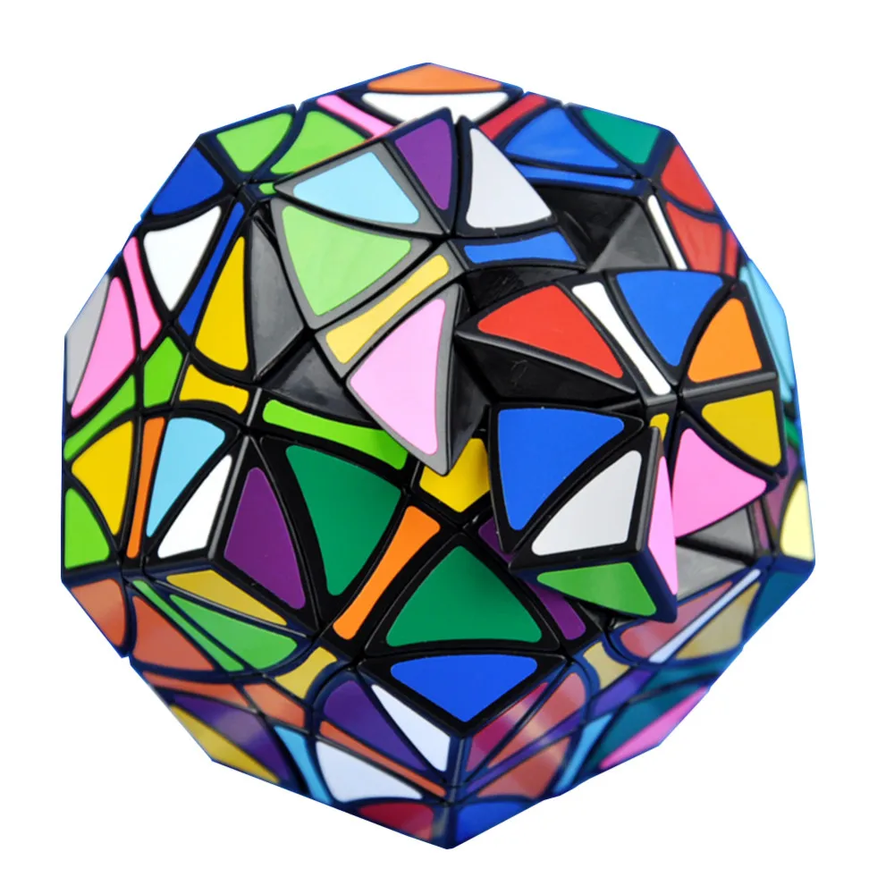 Черный вертолет YKLWorld Dodecahedron Gigaminx магический куб сделай сам наклейки головоломка