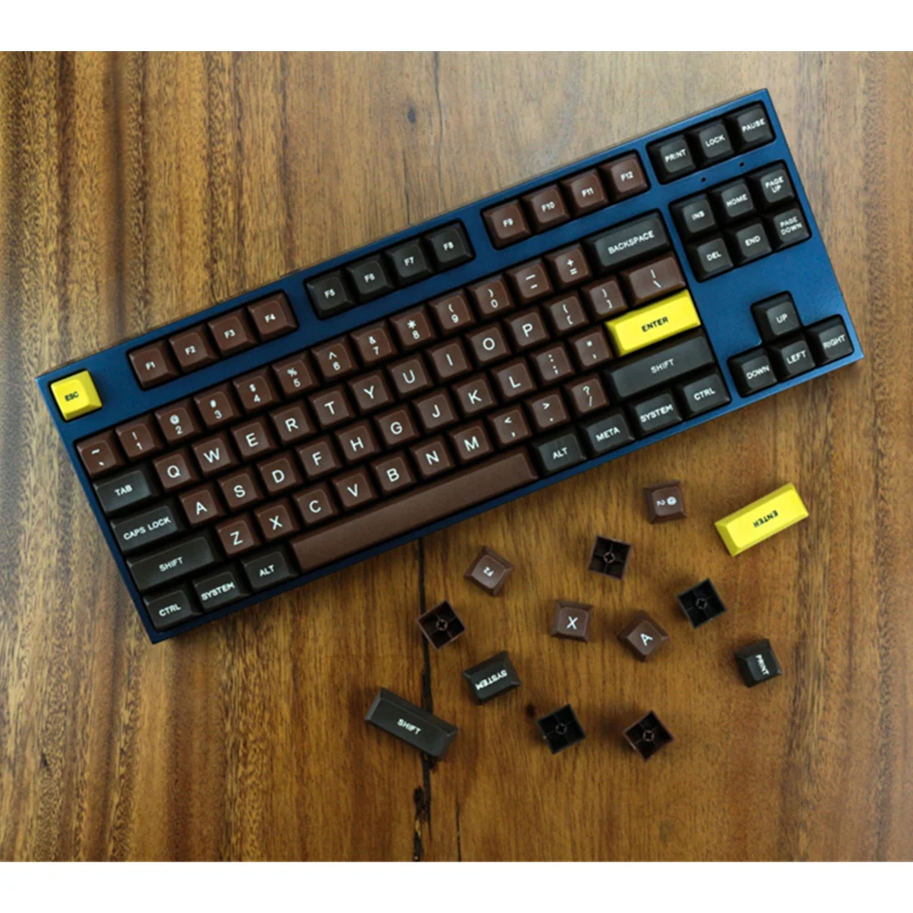 Chocolate SA profile r1 r2 r3 Etched Laser Coloring fonts PBT keycap ...