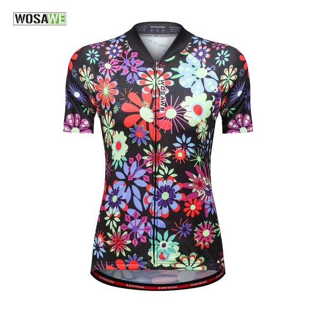 Wosawe MTB футболка для женщин велосипед Roupa de для мотокросса велоспорта трикотажные изделия Ciclismo одежда короткий рукав велосипед полная молния летний тренажерный зал