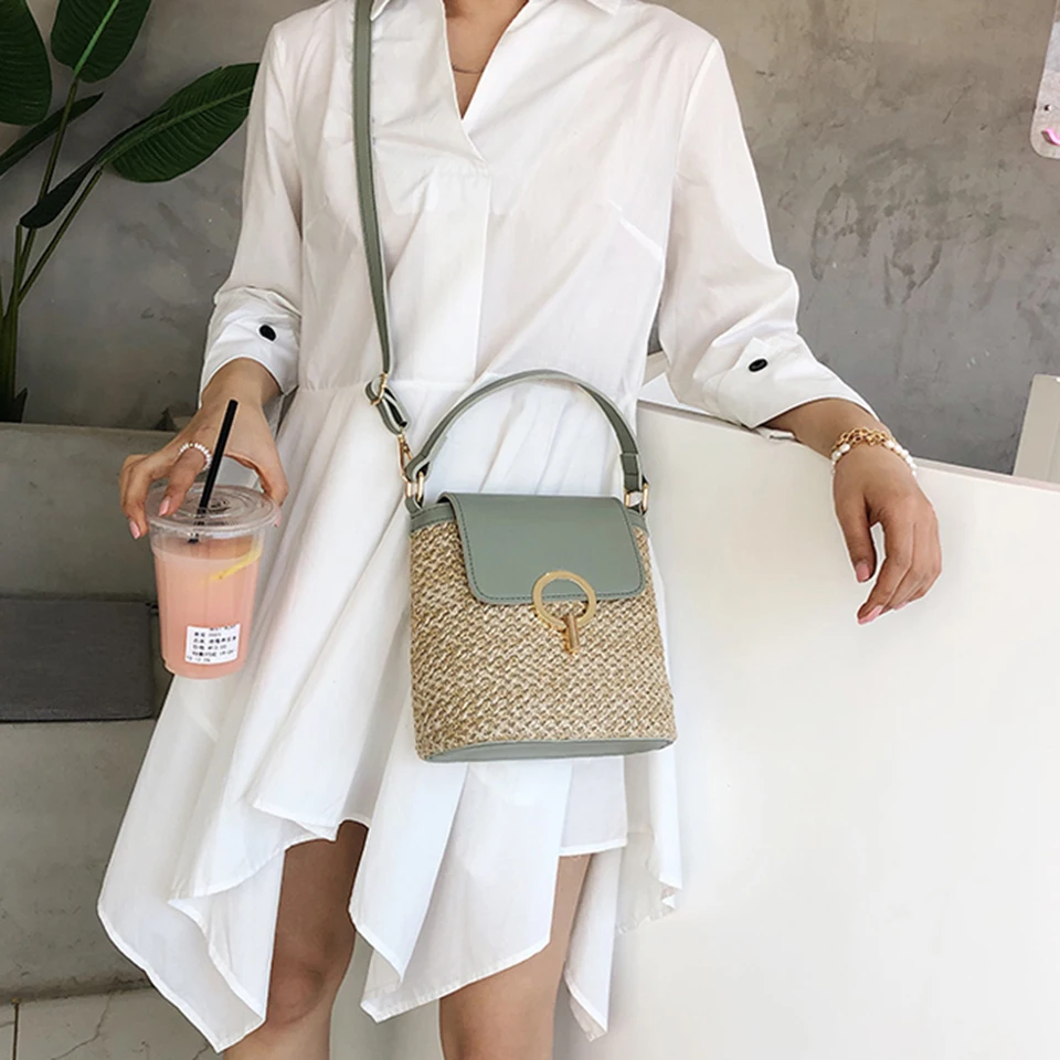 Straw Bucket Bag (16)