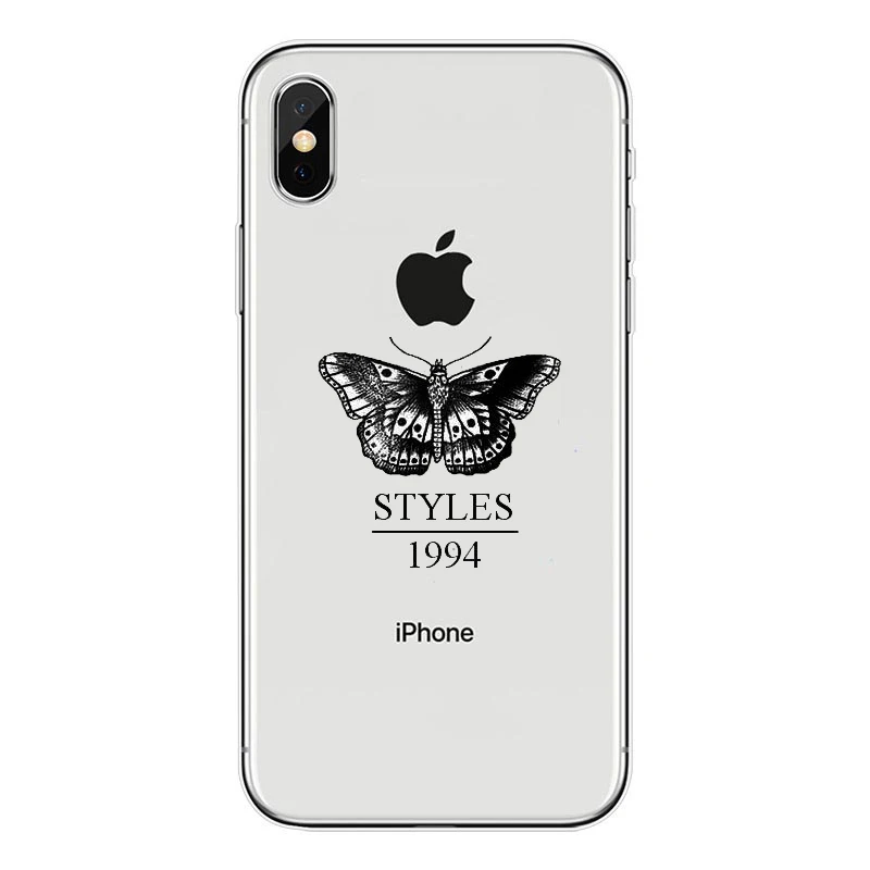 Чехлы для телефонов Tatuagens do One Direction Harry Styles para Coque для iphone 5, 6, 7, 8 Plus, X, мягкий чехол из ТПУ, прозрачный чехол