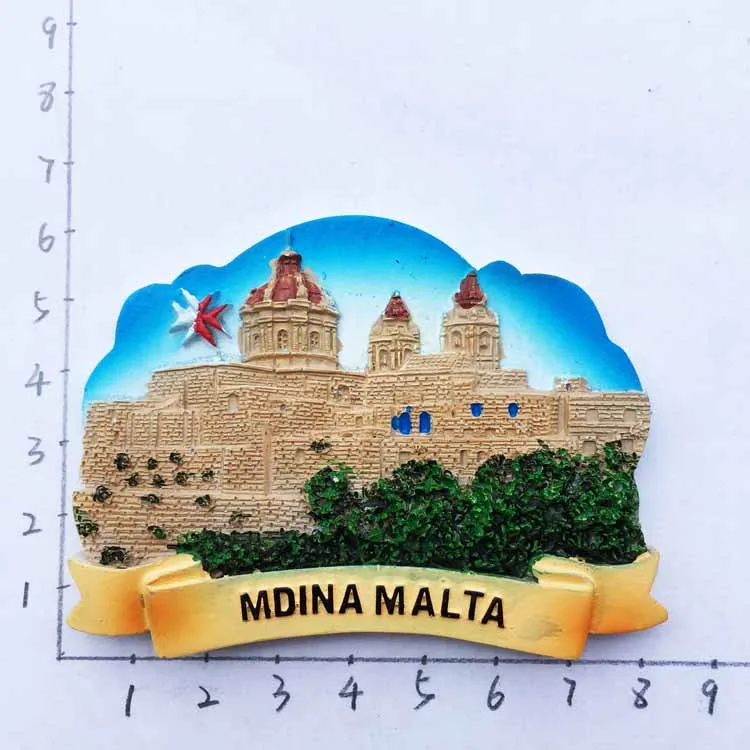 Travel in Malta Fridge Magents Tourst Souvenirs Refrigerator Magnetic Stickers Home Decorations - Цвет: Фиолетовый