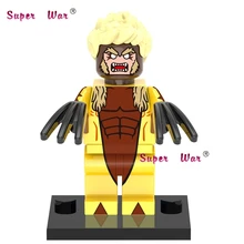 50 шт. супергерой саблезуб строительные блоки экшн-блоки, друзья для девочек и мальчиков, домашние игры для детей, детские игрушки