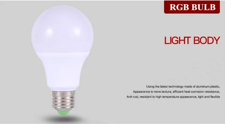 Новый RGB LED лампа E27 AC85-265V 5 Вт 7 Вт 12 Вт led rgb пятно Blubs свет волшебного праздника RGB Освещение + ИК-Дистанционное управление 16 Цвета