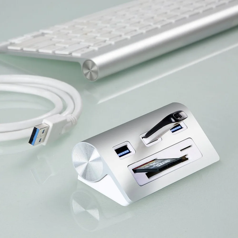 Usb концентратор с 3 портами и слотами для SD/Micro SD/CF/TF карт Новое поступление|powered usb