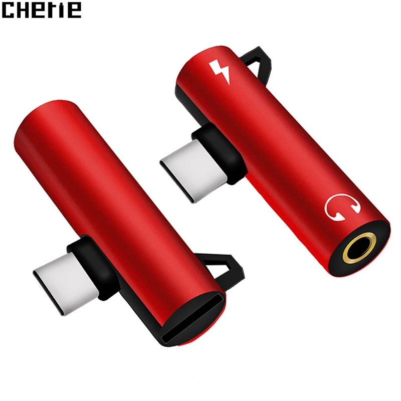 

Cherie Type C Converter Adapter to 3.5mm Jack Charger Earphone Cable USB C Headphone Audio For Samsung Xiaomi mi 9 Huawei Google