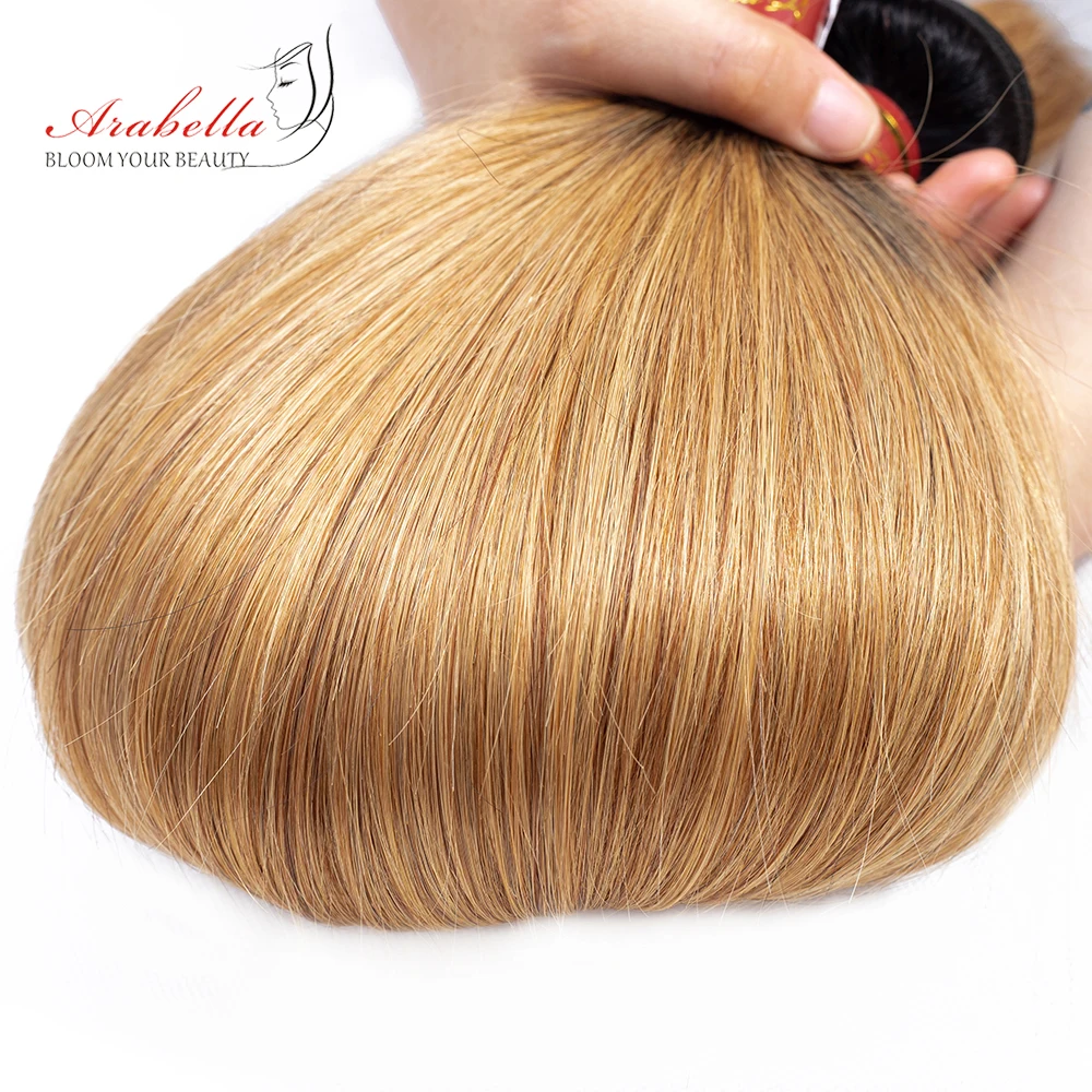 Arabella Hair Brazilian Straight Hair Bundles With Lace Frontal 1b/27 Remy 100% Human Hair Extension Ombre Frontal With Bundles Arabella Hair Brazilian Straight Hair Bundles With Lace Frontal 1b/27 Remy 100% Human Hair Extension Ombre Frontal With Bundles