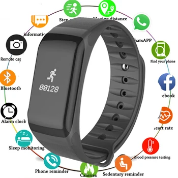 

Smart Wristband Fitness Tracker Remote Camera Blood Pressure Oxygen HR Heart Rate Monitor Smart Bracelet Waterproof Sports Band