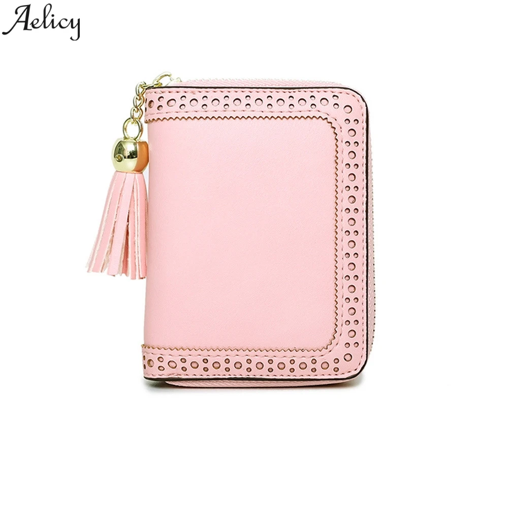 Aelicy кошелек женский мини модный маленький короткий милый для карт мини-кошелек