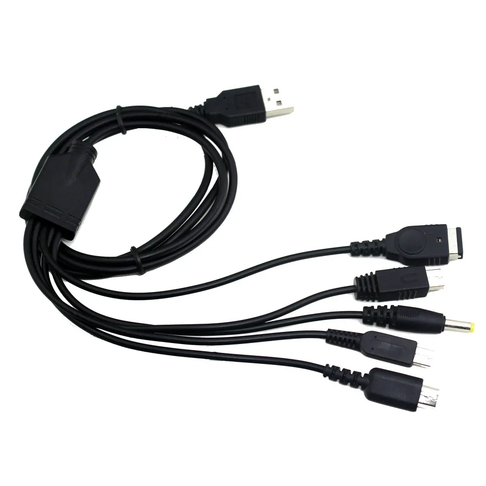 Горячая Распродажа 5 в 1 USB зарядное устройство кабель для быстрой зарядки шнуры