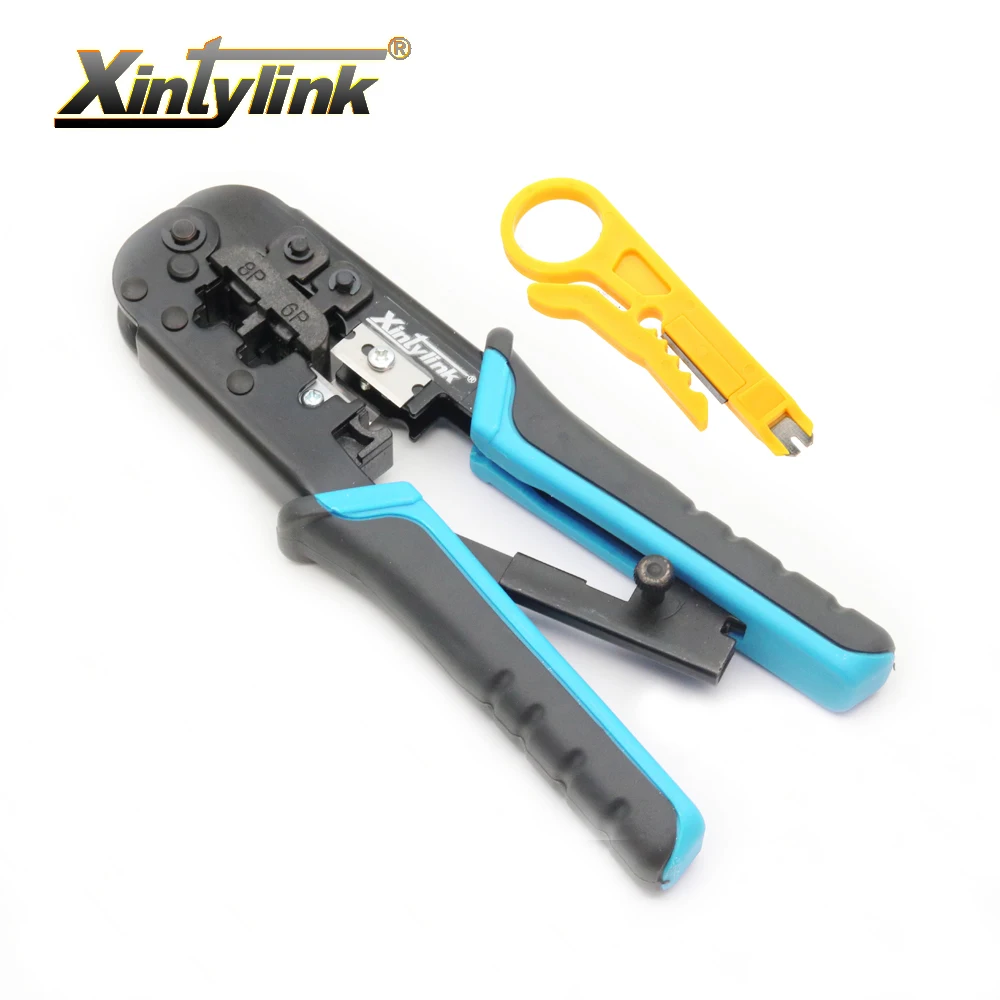 Xintylink ручные инструменты плоскогубцы RJ12 RJ45 щипцы cat6 cat5e cat5 кабель для зачистки прессования Линии Зажим Щипцы Зажим Многофункциональный