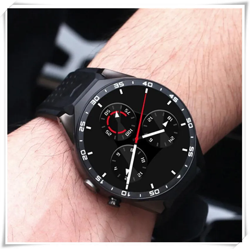 100 шт. Kw88 android 5.1 3 г wifi умный телефон вахты bluetooth smartwatch mtk6580 камера 2.0mp gps шагомер