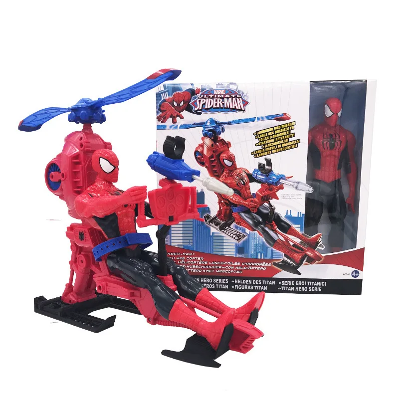 Дисней экшн игрушки Фигурки Marvel герои Большой Человек паук вертолет Железный