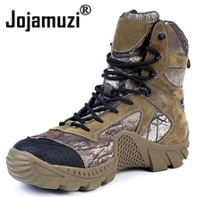Зимние мужские водонепроницаемые армейские зимние ботинки; мужские военные камуфляжные ботинки; botas hombre Coturnos Masculino размера плюс