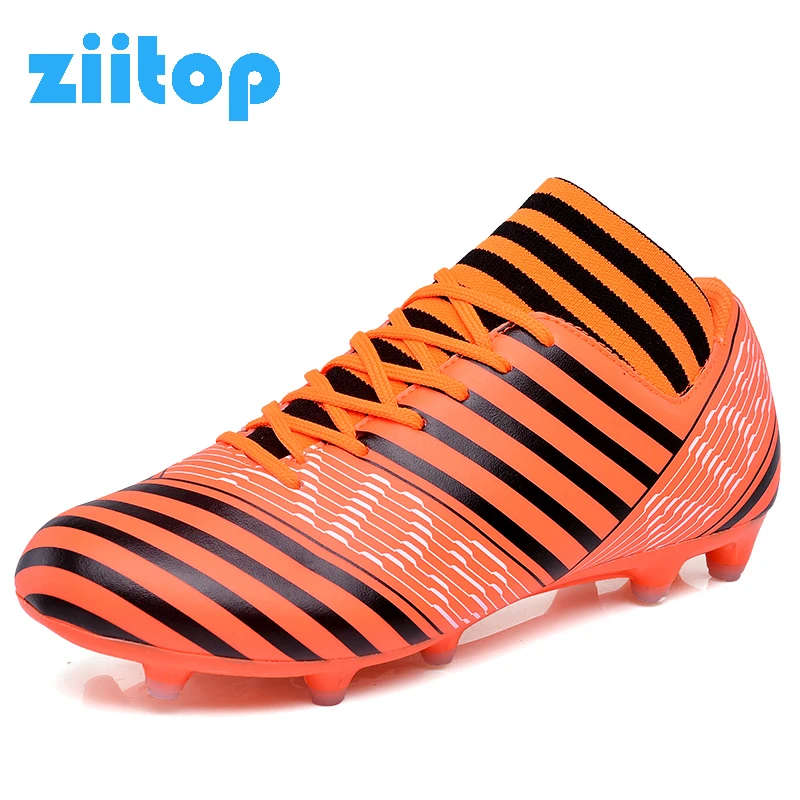 

ZIITOP Turf Men Soccer Shoes Long Spikes Football Boots for Boys Sneakers Cheap Cleats botas superfly FG SG Indoor Men Trainers