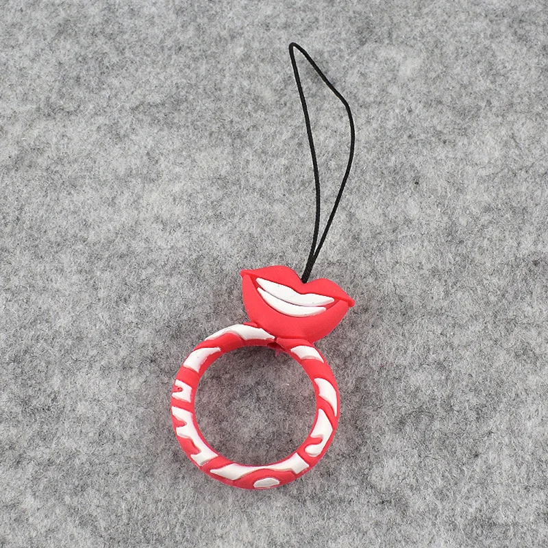 Universal Silicone Lanyard For Keys Phone Straps For iPhone 7 8 Plus 6S Mini Cartoon Cute Soft Ring Cellphone Accessories SMSNXY