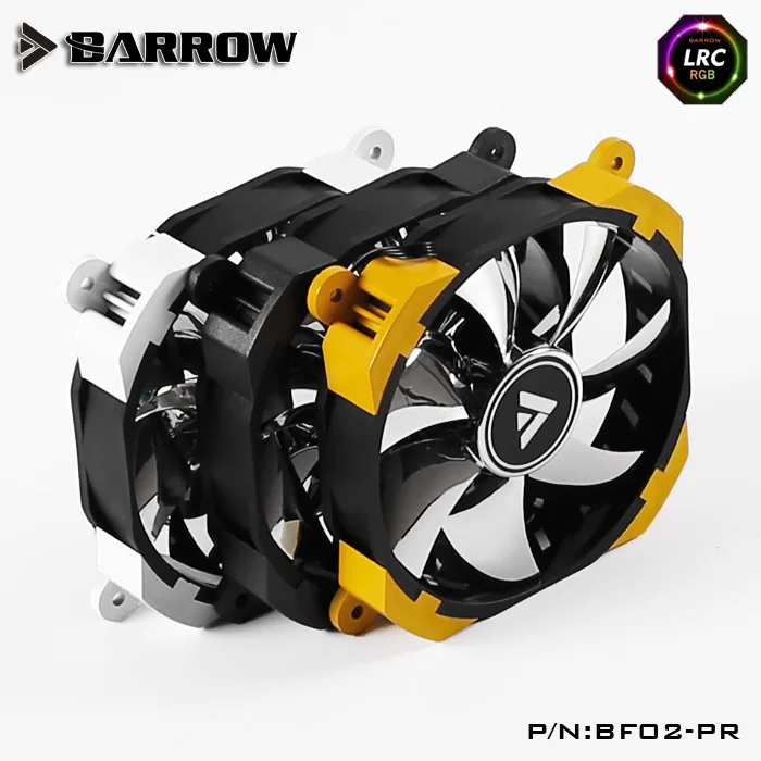 Вентилятор для радиатора Barrow 12 см RGB с возможностью работы на расстоянии от 4 до