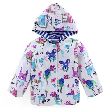 

High Quality Cartoon Logo Waterproof Sun Protection Children Windbreaker Boys Sports Jacket Brand Girls Clothes Kids' Jacket