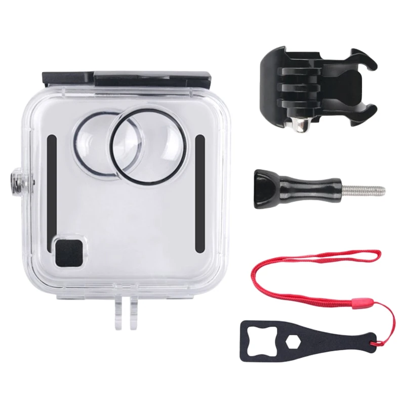 

Underwater 45M Waterproof Case Housing Diving Protective Shell Cover For -Gopro Fusion 360 Water Sports Action Camera