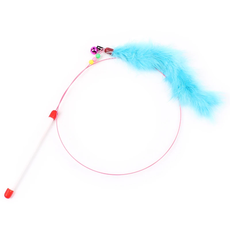 1pcs Steel Wire Pet Cat Toy With Funny Soft Feather Wand Interactive Toy For Cats 1pcs Steel Wire Pet Cat Toy With Funny Soft Feather Wand Interactive Toy For Cats