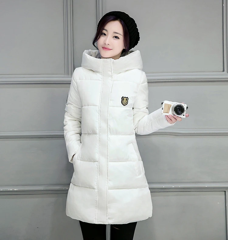Высококачественное повседневное женское пальто, Женское зимнее длинное пальто с капюшоном, теплая плотная женская зимняя куртка, однотонная женская пуховая парка