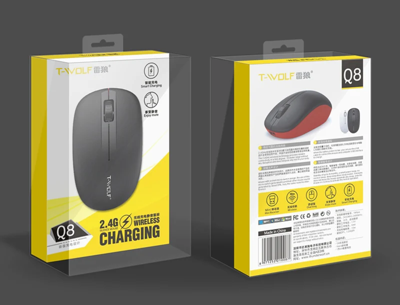 T-WOLF Q8 Wireless Rechargeable Optical Mouse (10)