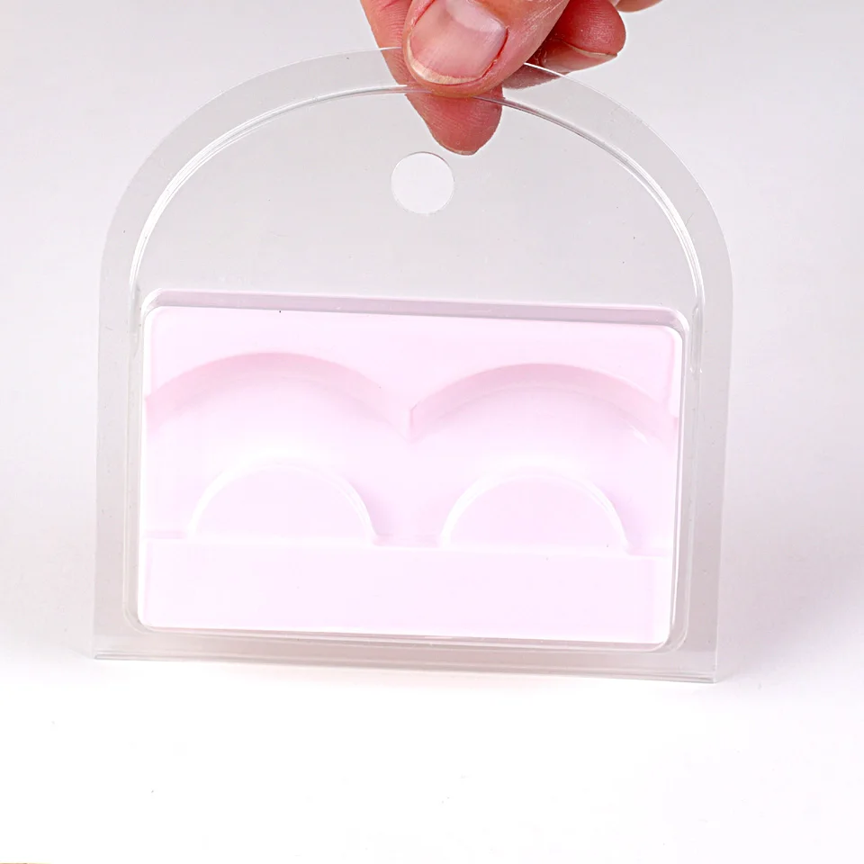 

50 or 100 pieces/lot Cute Pink Eyelash Case for Full Strip False Eyelashes