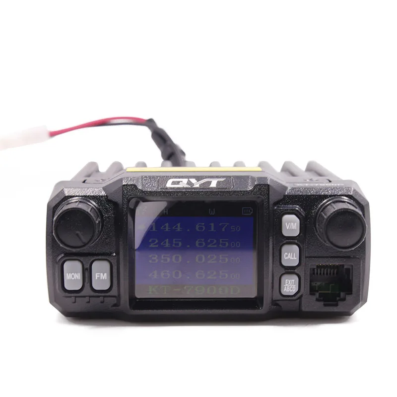 QYT KT-7900D Quad Band 136-174 MHz/220-260 MHz/350-390 MHz/400-480 MHZ 25 W мобильное радио 200 каналов красочный экран автомобиля радио