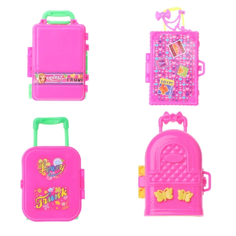 

Fashion Travel Suitcase Doll Accessories Kids Toys Luggage For DollRamadan Festival GiftRamadan Festival Gift