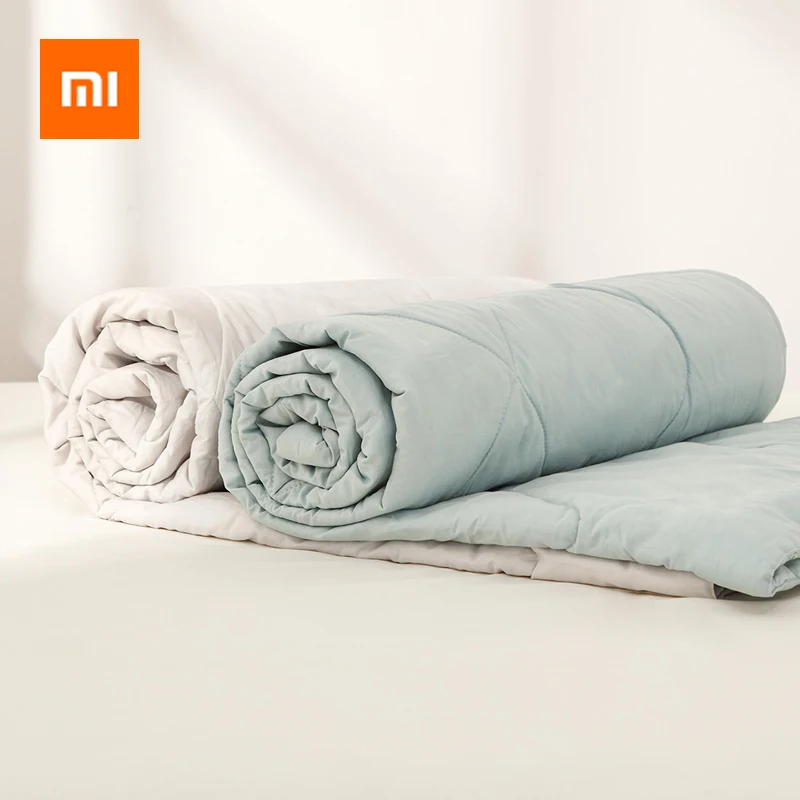 

Original Xiaomi Summer Quilt Air Conditioning Quilt Washable Cotton Antibacterial Breathable Cotton Bed Blanket For Baby