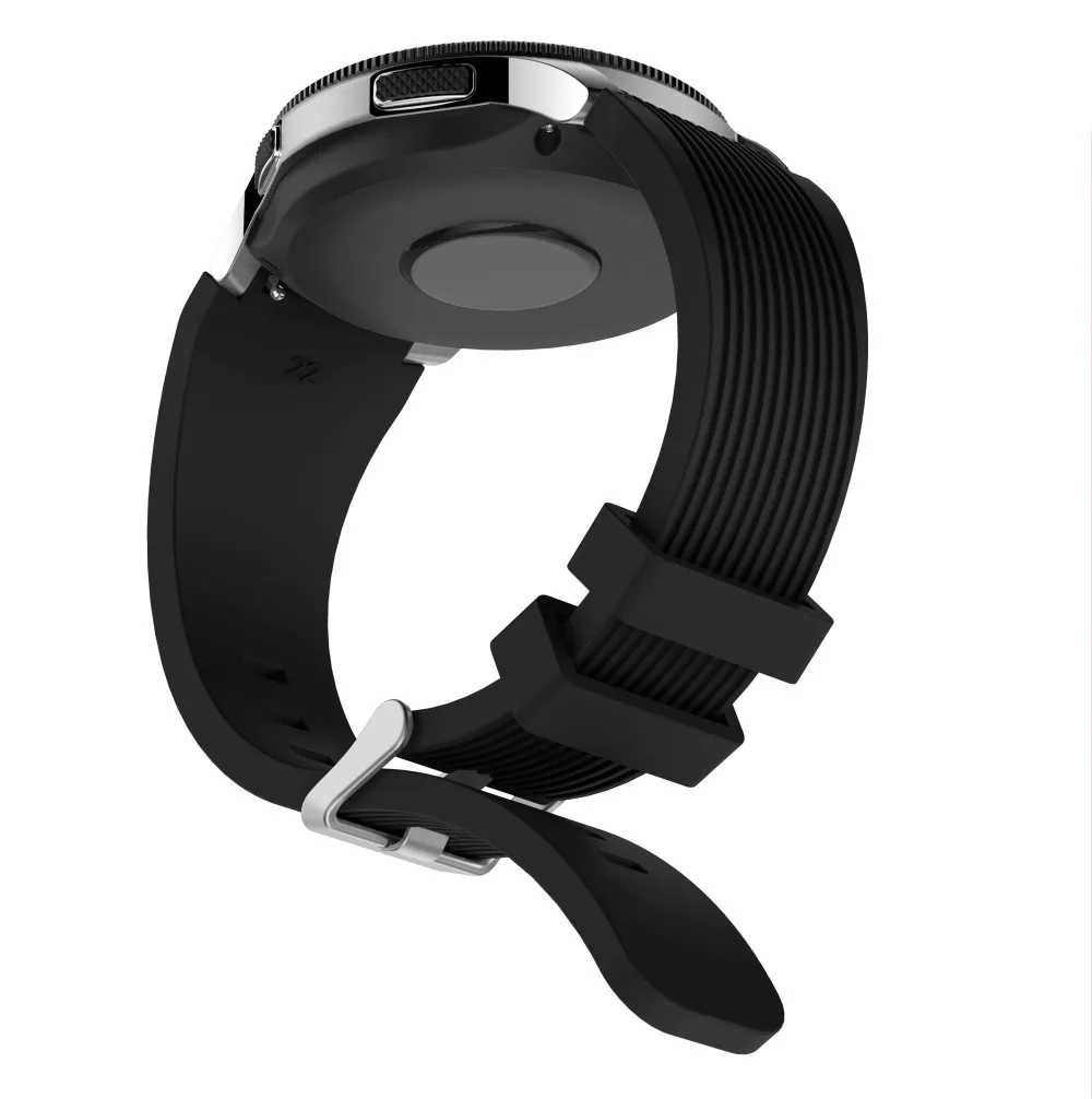 Силиконовый ремешок для часов для samsung galaxy Watch 46 мм спортивный сменный Браслет 22 мм для gear S3 Frontier/Classic