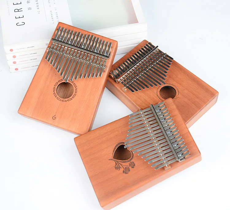 

17 Key Kalimba African solid Mahogany Thumb Finger Piano Sanza 17 keys Solid Wood Kalimba Mbira Thumb