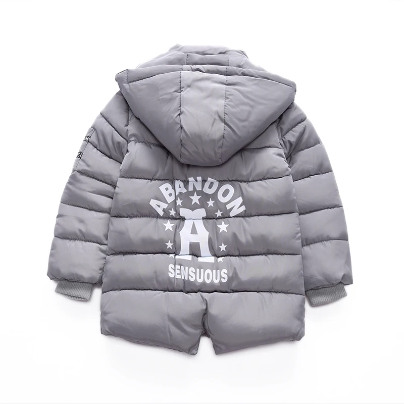 

3-8Yrs Winter Coat for Boys Thicken Cotton Puffer Parkas Outerwear Clothing Hooded Turtleneck Solid Color Kids Clothes Winter