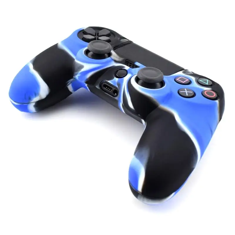 Мягкий силиконовый резиновый чехол для Dualshock 4 PS4 DS4 playstation 4 Pro тонкий контроллер кожи+ 4 ручки для большого пальца