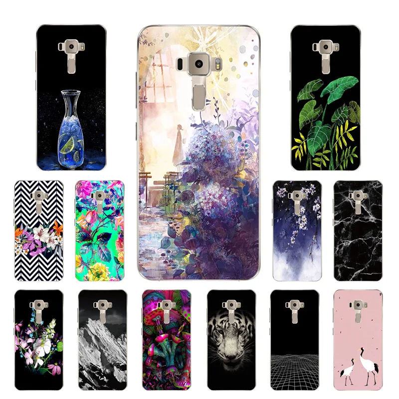 Case Cover for Asus Zenfone 3 ZE520KL Case 5.2 inches Back Cover Botanic Printing Phone Cases for Zenfone 3 ZE520kl