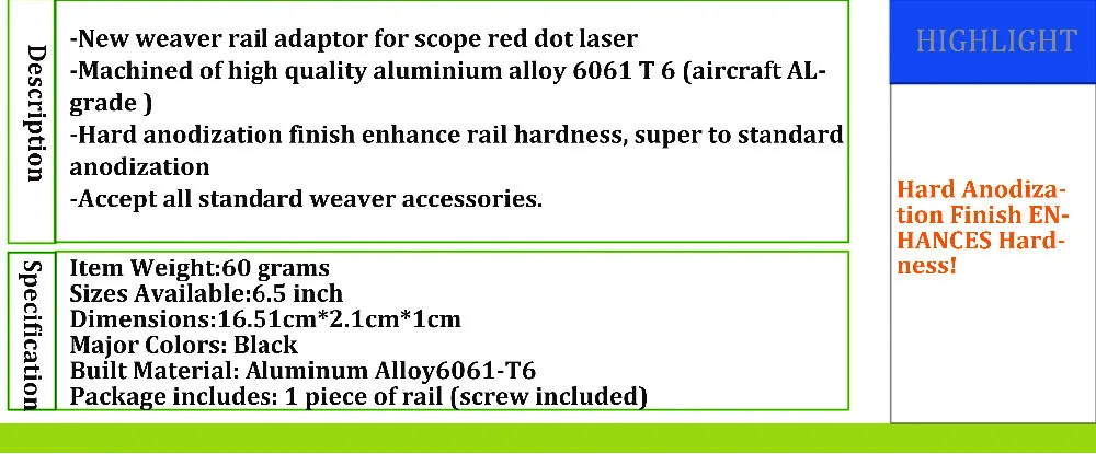 rail long specs