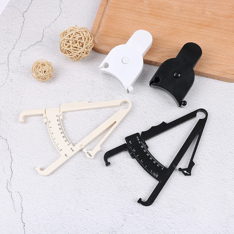 70mm Skinfold Body Fat Caliper Body Fat Tester Skinfold Measurement Tape with Measurement Chart Body Health Care Tool