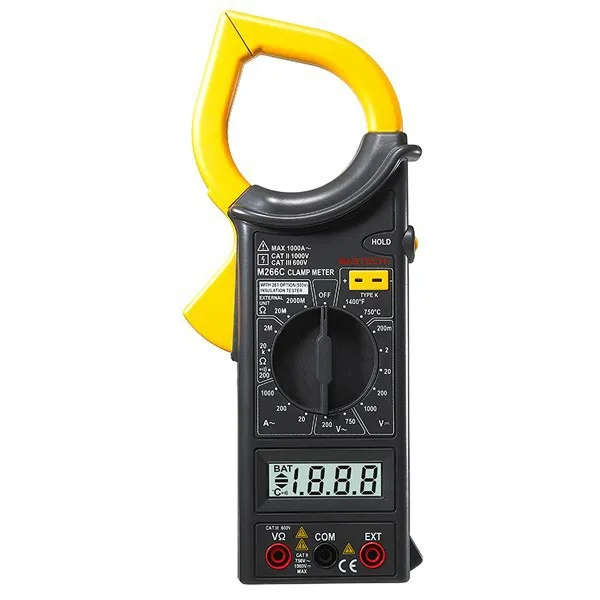

MASTECH M266C Multimetro Digital AC Clamp Meter DC Voltage Resistance Tester Detector with Diode