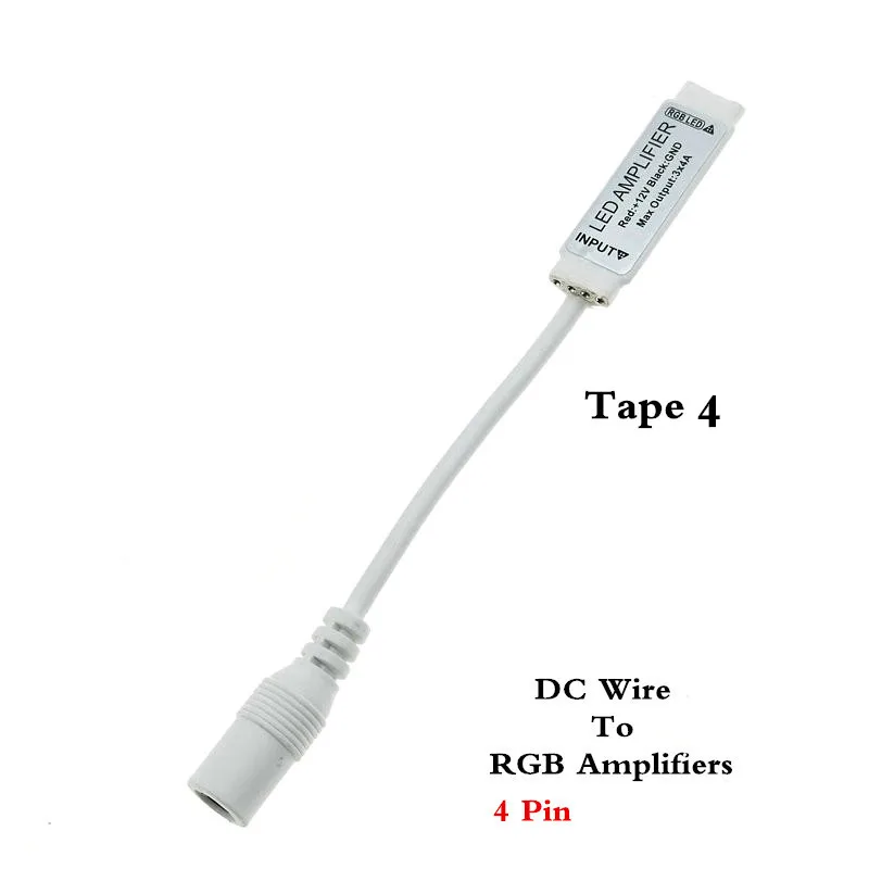 12В DC5V-24V 4Pin мини RGB светодиодные полосы Amplifer 3* 4A одноцветный светодиодный Усилитель для светодиодной ленты репитер мощности контроллер консоли