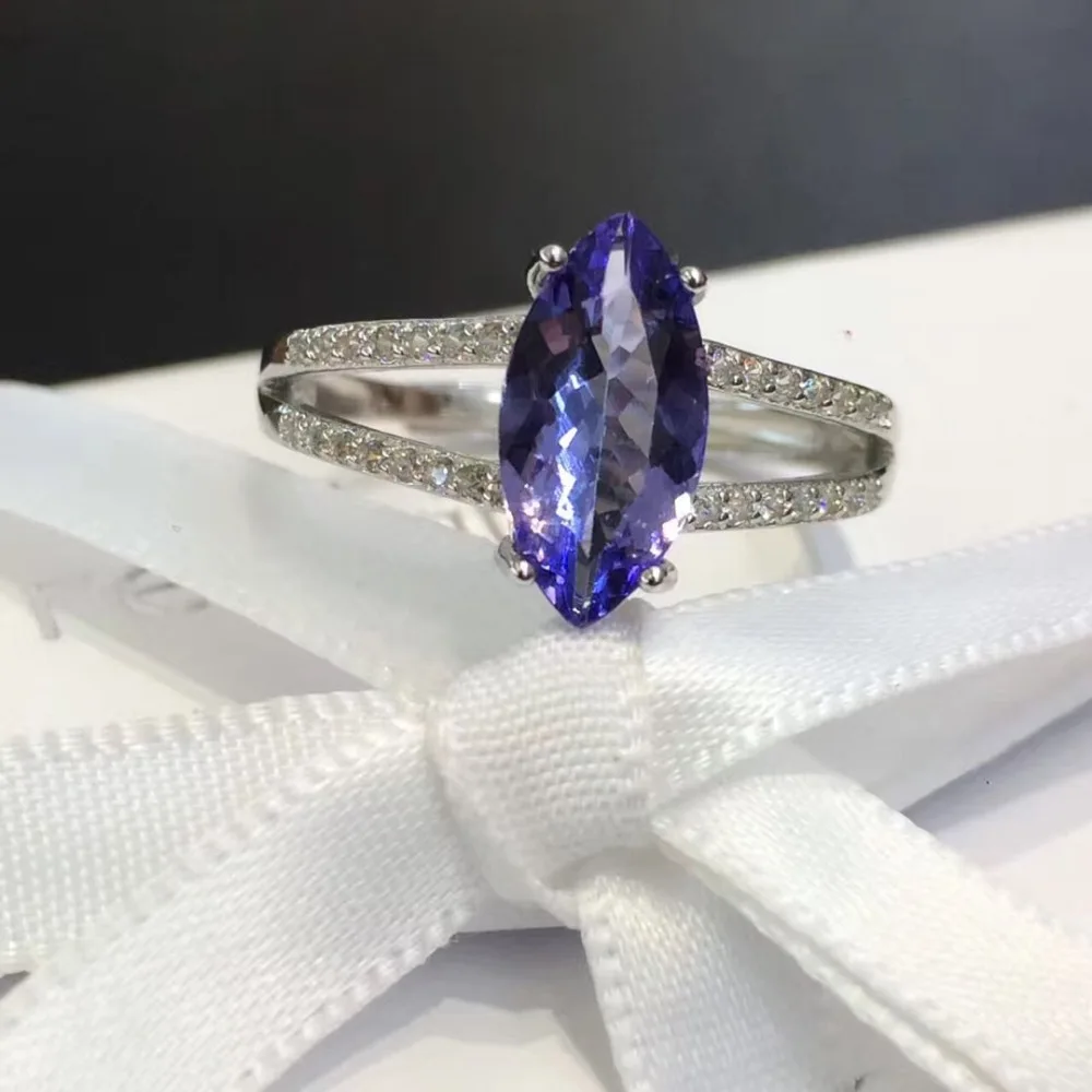 

2017 Qi Xuan_Fashion Jewelry_Blue Stone Fashion Horse Eye Rings_S925 Solid Silver Blue Stone Woman Rings_Factory Directly Sales
