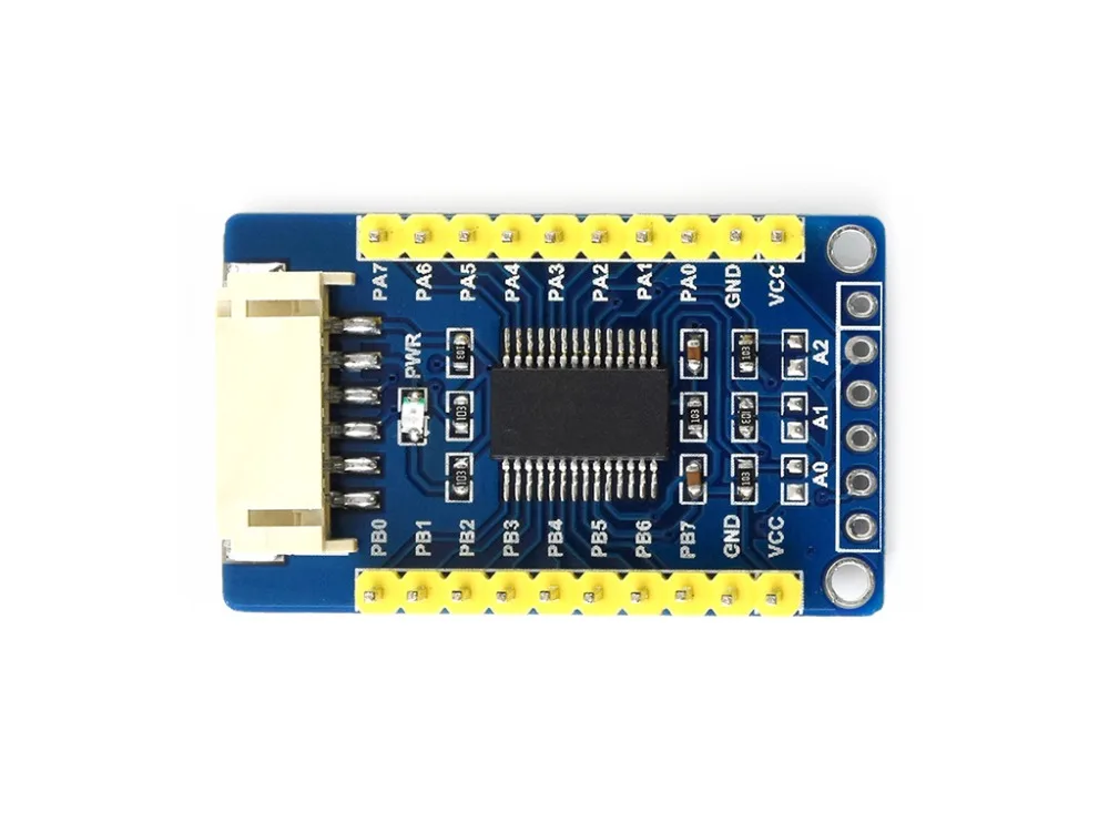 Плата расширения IO Waveshare MCP23017 плата I2C расширение 16I/O совместима с Raspberry Pi / micro:bit