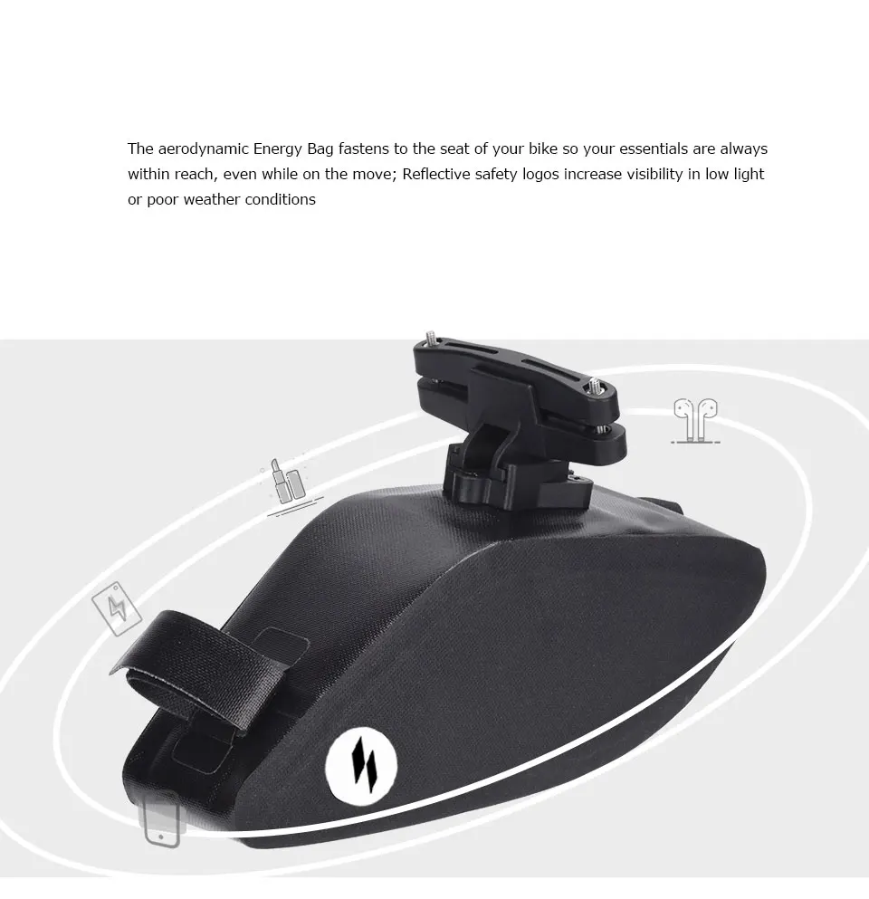 Discount Sahoo Series 132033 132032 Strap-on Mountain Cycling Bike Bicycle Back Rear Tail Seat Saddle Bag Pouch Pannier Sack Wedge Pack 1