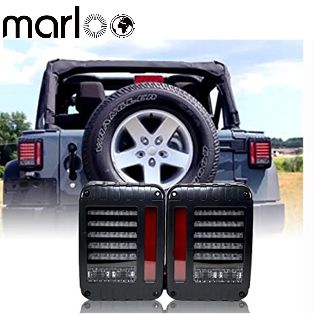 Us 33 62 12 Off Marloo Led Tail Light Taillights Assembly For 2007 2017 Jeep Wrangler Jk 2 4 Door Unlimited Rubicon Sahara Sport 2011 2012 In
