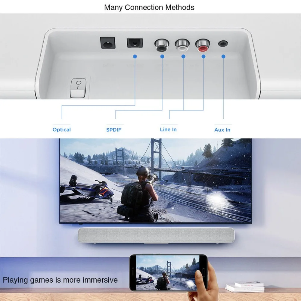  Original Xiaomi Bluetooth TV Sound Bar Wireless Bluetooth Speaker Soundbar Support Optical SPDIF AU