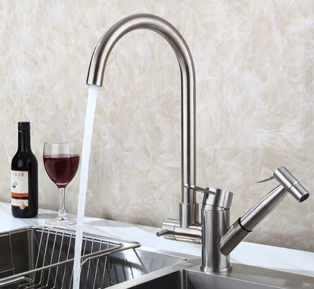 Special Price Brushed nickel kitchen faucet modern kitchen mixer tap stainless steel Deck Mounted Hot and Cold Kitchen tap 3800 Special Price Brushed nickel kitchen faucet modern kitchen mixer tap stainless steel Deck Mounted Hot and Cold Kitchen tap 3800