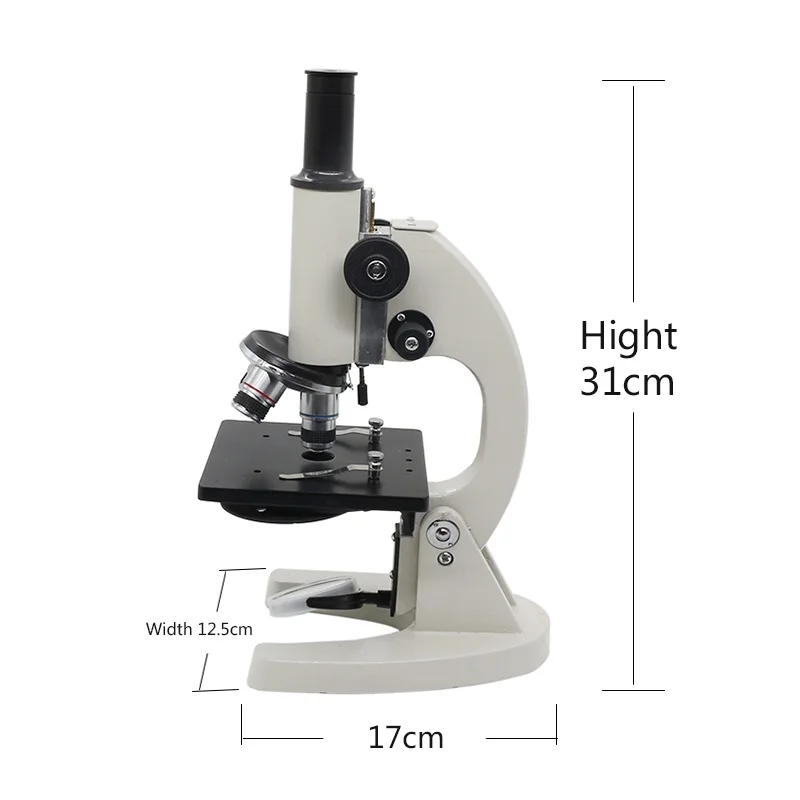 40X-500X монокулярный Биологический микроскоп для студентов, образовательный био-микроскоп для начальной и средней школы, лаборатория